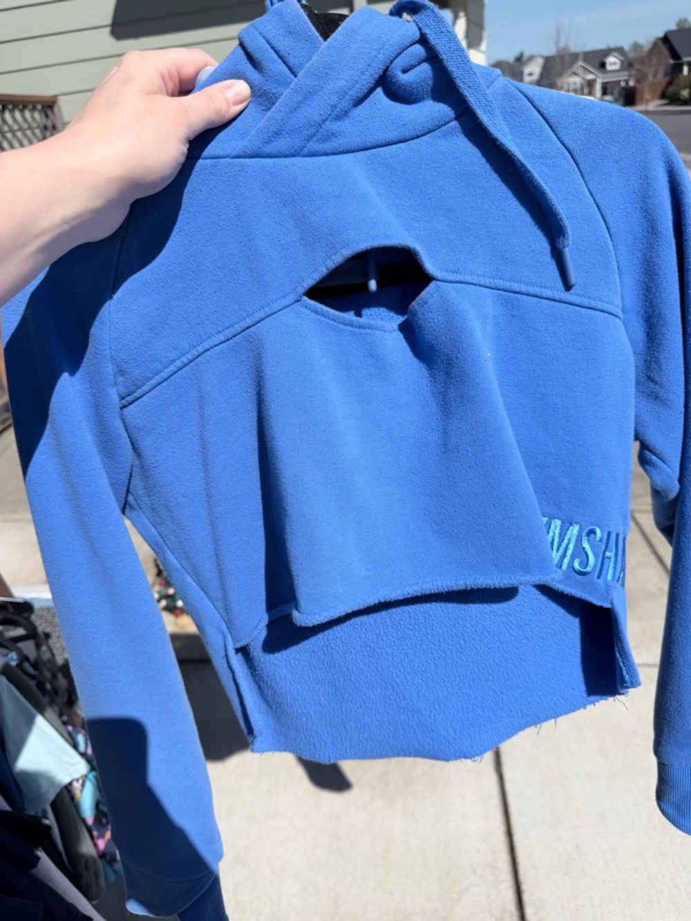 Gymshark Royal Blue Hooded Pullover